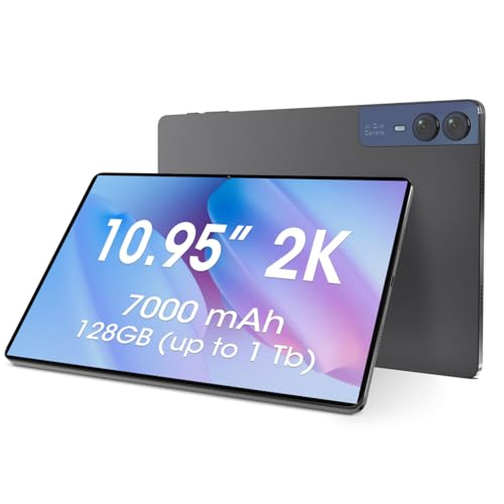 CWOWDEFU tablet se systémem Android, 10,95“ tablet se systémem Android 14, má 14 (6+8) GB RAM, 128 GB ROM (použitelná až 1 TB), 